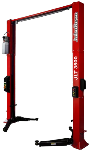 John Bean JLT 3500 two-post car lift designed for safe and efficient vehicle lifting in professional automotive service workshops.
